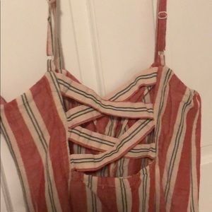 Striped casual urban outfitters dress